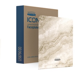 Kimberly-Clark Professional ICON Blende Motiv WARMER MARMOR, Frontblende in natürlicher Steinoptik zur Ergänzung bestehender Einrichtungen, 1 Blende für automatischen Rollenhandtuchspender