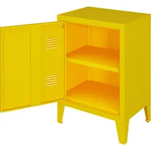 [en.casa] Nachtschrank Inari 57 x 40 x 30 cm Gelb
