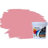 RyFo Colors Silikonharz Fassadenfarbe Lotuseffekt Trend Lachs 1l - bunte Fassadenfarbe, weitere Rot Farbtöne und Größen erhältlich, Deckkraft Klasse 1