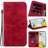 Handyhülle für Samsung Galaxy A2 Core Hülle Leder, Handy Samsung Galaxy A2 Core Blumen Hüllen, Leder Flip Etui Handytasche Schutzhülle für Samsung Galaxy A2 Core with Klapphülle Standfunktion Case