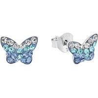 Amor Ohrstecker Schmetterling, 9540761 mit Preciosa, Crystal, blau