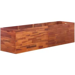 vidaXL Garten-Hochbeet Akazienholz 200x50x50 cm
