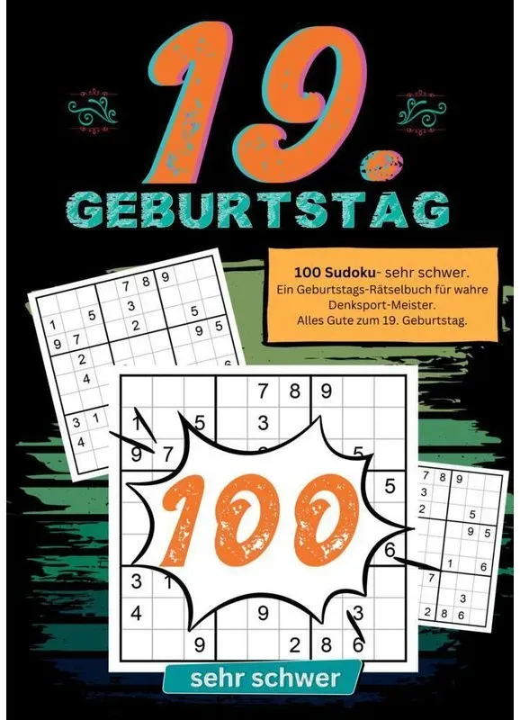 19. Geburtstag- Sudoku Geschenkbuch - Geburtstage mit Sudoku, Kartoniert (TB)
