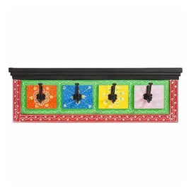 vidaXL Wandgarderobe 80 x 25 x 2 cm Schwarz