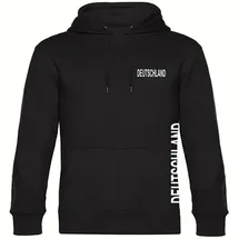 multifanshop Hoodie Deutschland Druck Schwarz S
