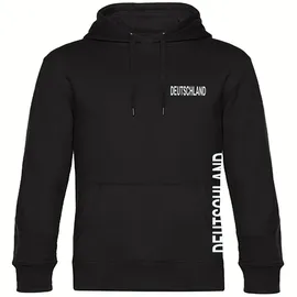 multifanshop Hoodie Deutschland Druck Schwarz S