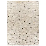 Qiyano Teppich Flachflorteppich Diego 100 Grau 160 x 230 cm, Höhe: 80 mm grau|silberfarben 160 cm x 230 cm x 80 mm