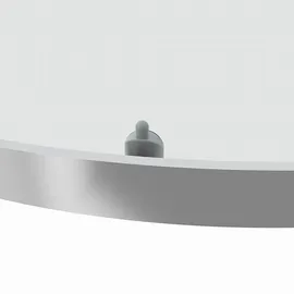 Marwell Leeds II Runddusche 80 x 190 cm Duschabtrennung aus Einscheibensicherheitsglas Silber