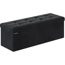 Songmics Sitzbank tintenschwarz 38 x 110 x 38 cm