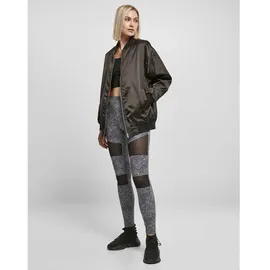 URBAN CLASSICS Oversized Satin Bomberjacke Black XS