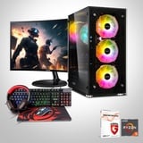 Memory PC Komplett-PC, Ryzen 5 5600G 6X 3.90GHz, 16 GB DDR4, 500 GB SSD, Win 11 Pro (Gamer Monitor, Maus, Tastatur, Headset, Gaming Chair)