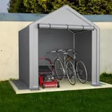 Fahrradgarage wetterfest, 190x170x200cm Geräteschuppen Gerätezelt, Fahrradgarage Fahrradschuppen mit UV-Schutz, Zeltgarage Winterfest für Regenschutz Terrasse Motorrad Garage Gartenhaus