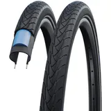 Schwalbe Marathon plus Fahrradreifen – 28x1.25-32-622 – der unplattbar-Reifen für Fahrräder - SmartGuard