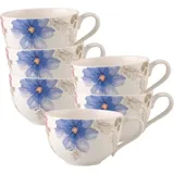 Villeroy & Boch Mariefleur Gris Basic Frühstücksobertasse - 6 Stück 290 ml, 6 x)