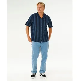 Rip Curl Kurzarmhemd gestreift Dark Navy M