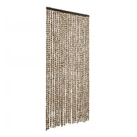 VidaXL Fliegenvorhang Beige und Braun 100x230 cm Chenille