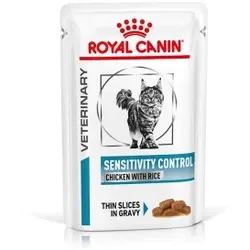 ROYAL CANIN Veterinary Sensitivity Control Huhn mit Reis, feine Stückchen in Soße 12x85 g