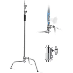 VEVOR C-Stand Lampentständer max. Höhe 330cm Edelstahl Foto-Lichtstativ Stativ