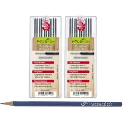 PICA DRY-Sets 1.0 mit vaslalat Graphitstift - 2x Ersatzminen graphit H