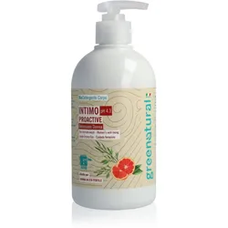 Greenatural Intimate Wash Gel Proactive pH 4,3 BIO Gel für die Intimhygiene mit beruhigender Wirkung Grapefruit and Aloe Vera 500 ml