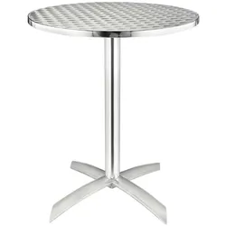Bolero runder klappbarer Tisch Edelstahl, 1 Bein 60cm