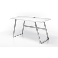 MCA Furniture Schreibtisch »Andria«, Weiß matt lackiert mit Kabeldurchlass,
