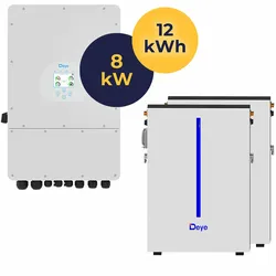 SET Deye Hybrid-Wechselrichter 8kW SUN-8K-SG04LP3-EU + 2x Deye RW-M6.1-B I 12,28 kWh Batteriespeicher