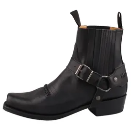 Sendra Biker Stiefelette 6445 Schwarz - Schwarz - 42