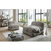 INOSIGN »Pia« Loungesessel in Megacord, 2 Größen, Schlaffunktion und Pouf-Funktion