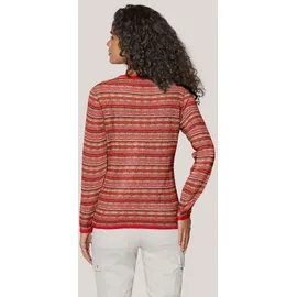 Madeleine Strickjacke mit mehrfarbigem Streifenmuster rot 40