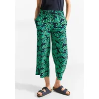 Cecil Damen B377906 3/4 Print Hose, fresh apple green, XL/24L - XL (44) N-Gr,