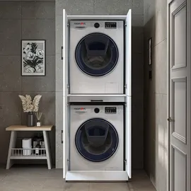 roomart Dora-I Waschmaschinenschrank 70 cm Weiß