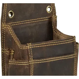 GREENBURRY Vintage Kellnertasche Leder Kellnerhalfter Holster Kellnerbörsenköcher braun