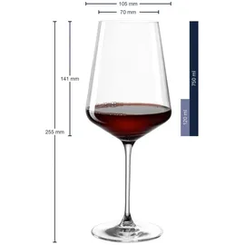 LEONARDO Puccini Rotweinglas 0,75 l 6er Set