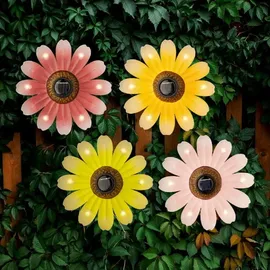 EDM Blume Solar Ø14x4cm mehrfarbig
