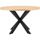 xxxlutz marktplatz Giga Meubel Esstisch, Braun, Holz, Rund,Rund, 120x75x120 cm, Esszimmer, Tische, Esstische