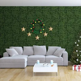 Costway 4 Stück Künstliche Hecke Pflanzenwand 50 x 50 cm, Grün