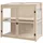 Outsunny Frühbeet aus Holz 103 x 61 x 103 cm Natur