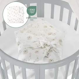 Waldin Babybett OWAL Kinderbett 7in1 mit Matratze, mitwachsendes Kinder-Bett