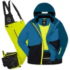 Killtec Skianzug Herren Skijacke + Skihose (blau/limette, Gr. S) blau S