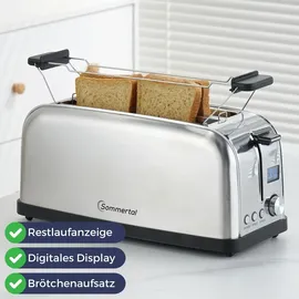 sommertal Toaster ST1500 XXL Silber