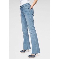 Arizona Bootcut-Jeans »Bund mit seitlichem Gummizugeinsatz«, High Waist, Gr. 17 - K + L Gr, bleached, , 42712333-17 K + L Gr