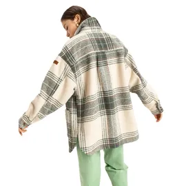 Roxy Check Me Now Jacke - Agave Green Olan Plaid - M