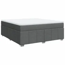 vidaXL Boxspringbett 180 x 200 cm Dunkelgrau