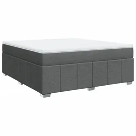 vidaXL Boxspringbett 180 x 200 cm Dunkelgrau