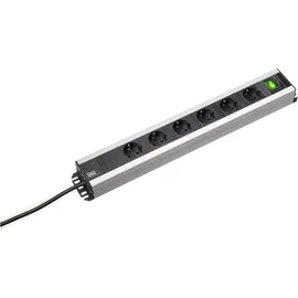 Bachmann Steckdosenleiste 2,00 m Schwarz 6 St.