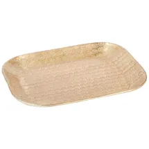 Marrakesch Orient & Mediterran Interior Orientalische Deko Serviertablett Janshir aus Aluminium in Gold 21 cm