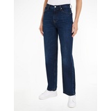 Tommy Hilfiger Straight-Jeans »RELAXED STRAIGHT HW PAM«, mit Logo-Badge, Gr. 32 - Länge 30, Pam, , 58088332-32 Länge 30