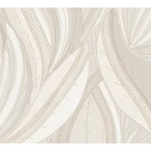 A.S. Création A.S. Creation Vliestapete Blätter Floral Modern 10,05 m x 0,53 m Creme-Weiß FSC®