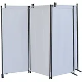 Quick Star Paravent 2x Paravent 3tlg. 170x165cm Weiß (2 Stück) weiß 170 cm x 165 cm